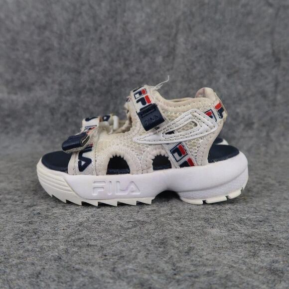 Fila Shoes Baby 5 Sandals Disruptor Strappy Logo Active Y2k 90s Toddler Sporty - Picture 5 of 12